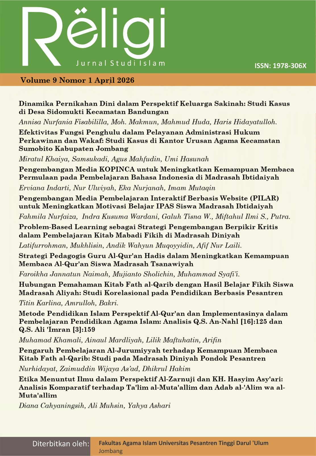 					View Vol. 9 No. 1 (2026): April
				